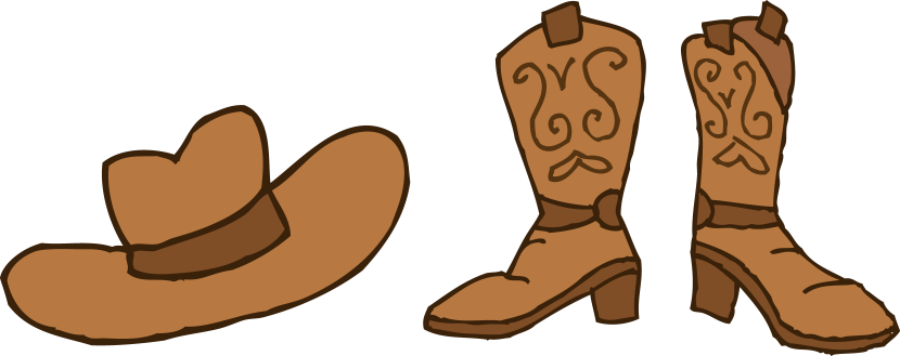 830x329 Cowboy Hat Clipart