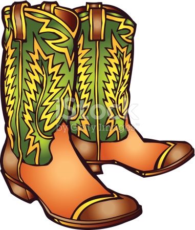 381x449 Cool Cowgirl Boots Clipart