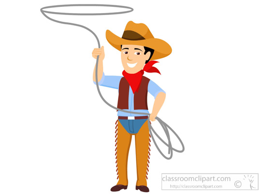 550x400 Cowboy Rope Clipart Cowboy Holding Lasso Rope Clipart