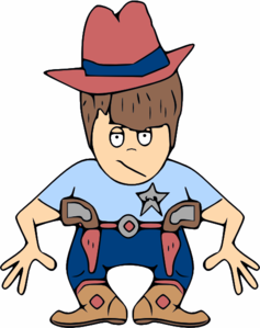237x299 Cowboy Kid Clip Art
