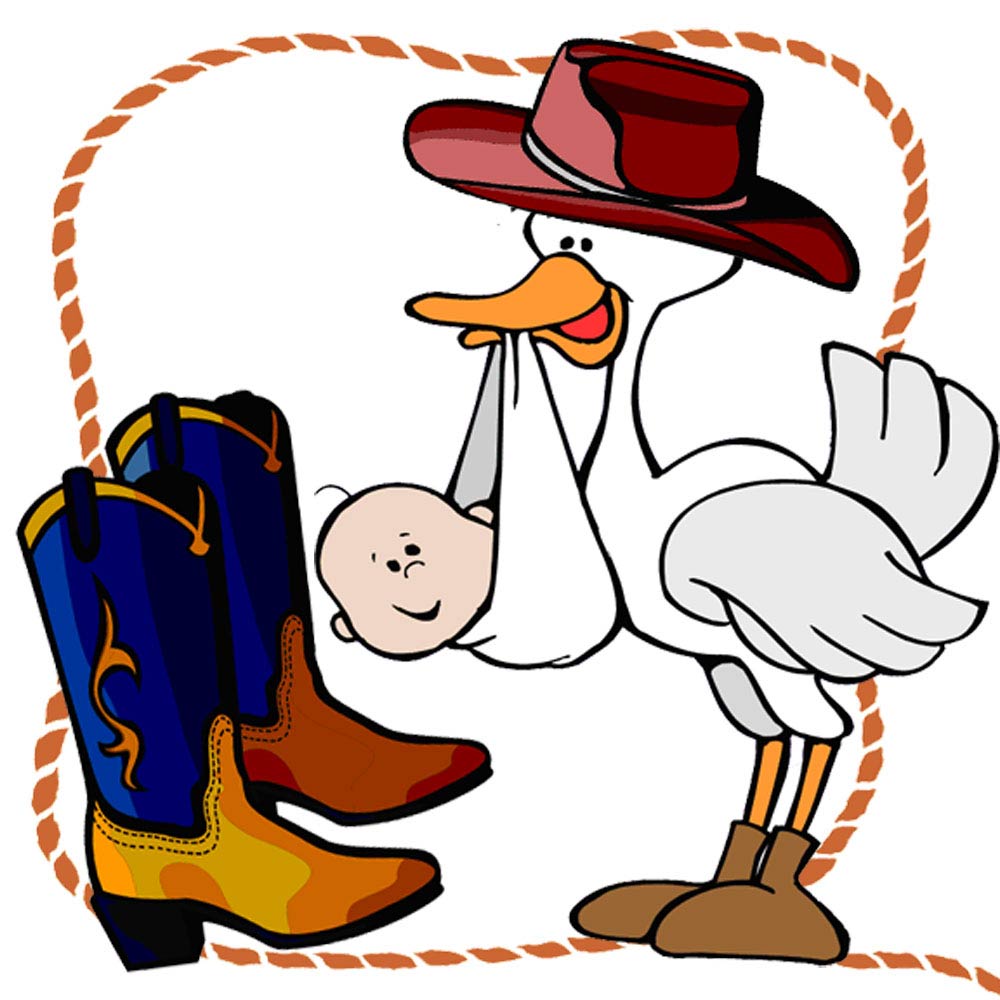 1000x1000 Image Of Baby Cowboy Clipart