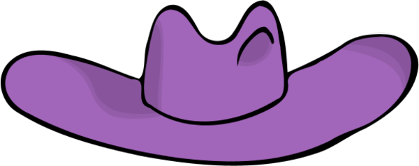 600x239 Cowboy Hat Clip Art