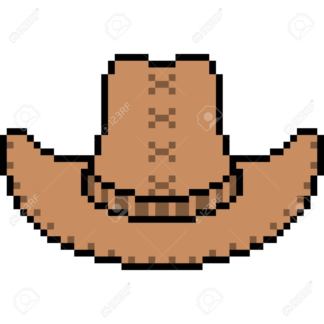 1300x1300 Cowboy Hat Clipart Pixel Art