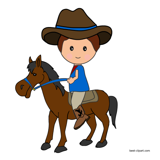 550x550 Western Cowboy, Cowgirl Free Clip Art