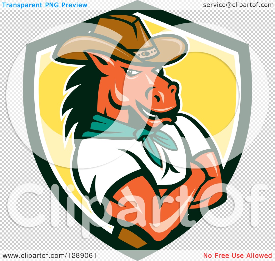 1080x1024 Clipart Of A Cartoon Retro Cowboy Sheriff Horse Man With Folded
