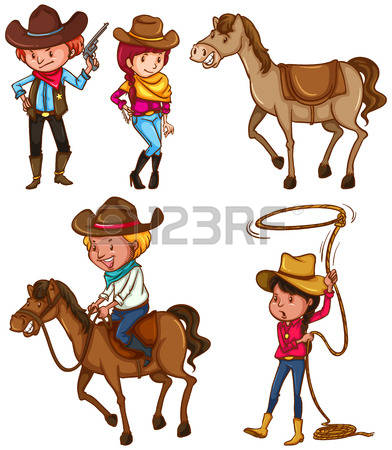 392x450 Horse Group Clipart