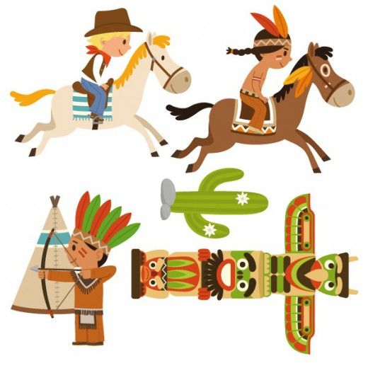 520x520 Native American Clipart Cowboys And Indians