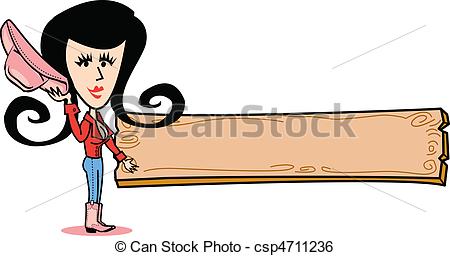 450x256 Girl Cowgirl Western Sign Clip Art. Girl Cowgirl Standing Next