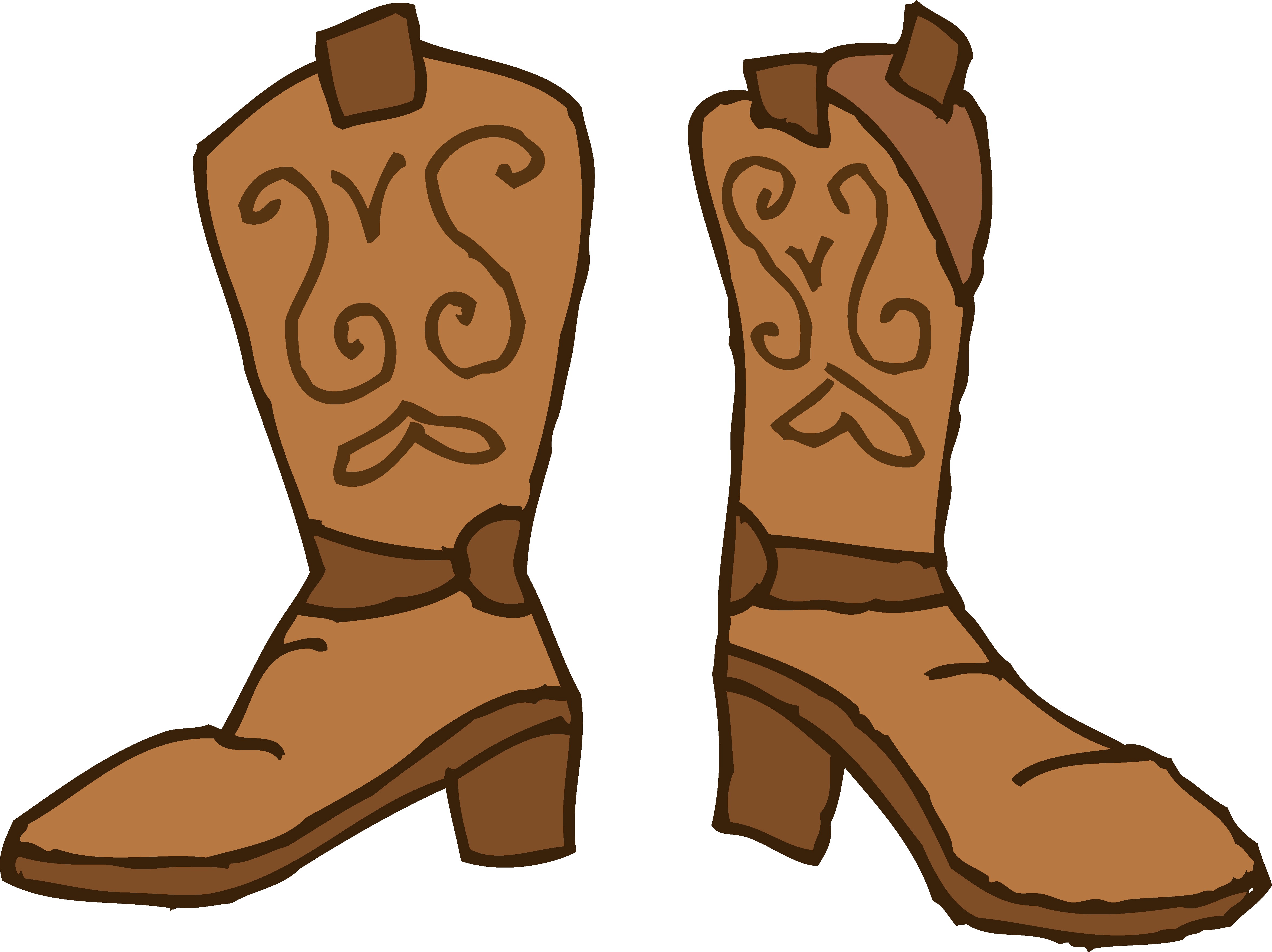 4700x3517 Brown Cowboy Boots Clipart Free Clip Art Endearing Enchanting