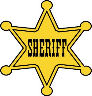 300x310 Cowgirl Clipart Sheriff Star 3196713