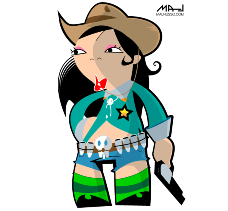455x421 Free Asian Cowgirl Mascot Clipart And Vector Graphics