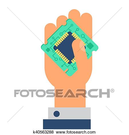 450x470 Cpu Clipart Modern Computer