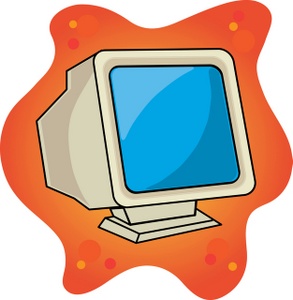 293x300 Old Monitor Clip Art