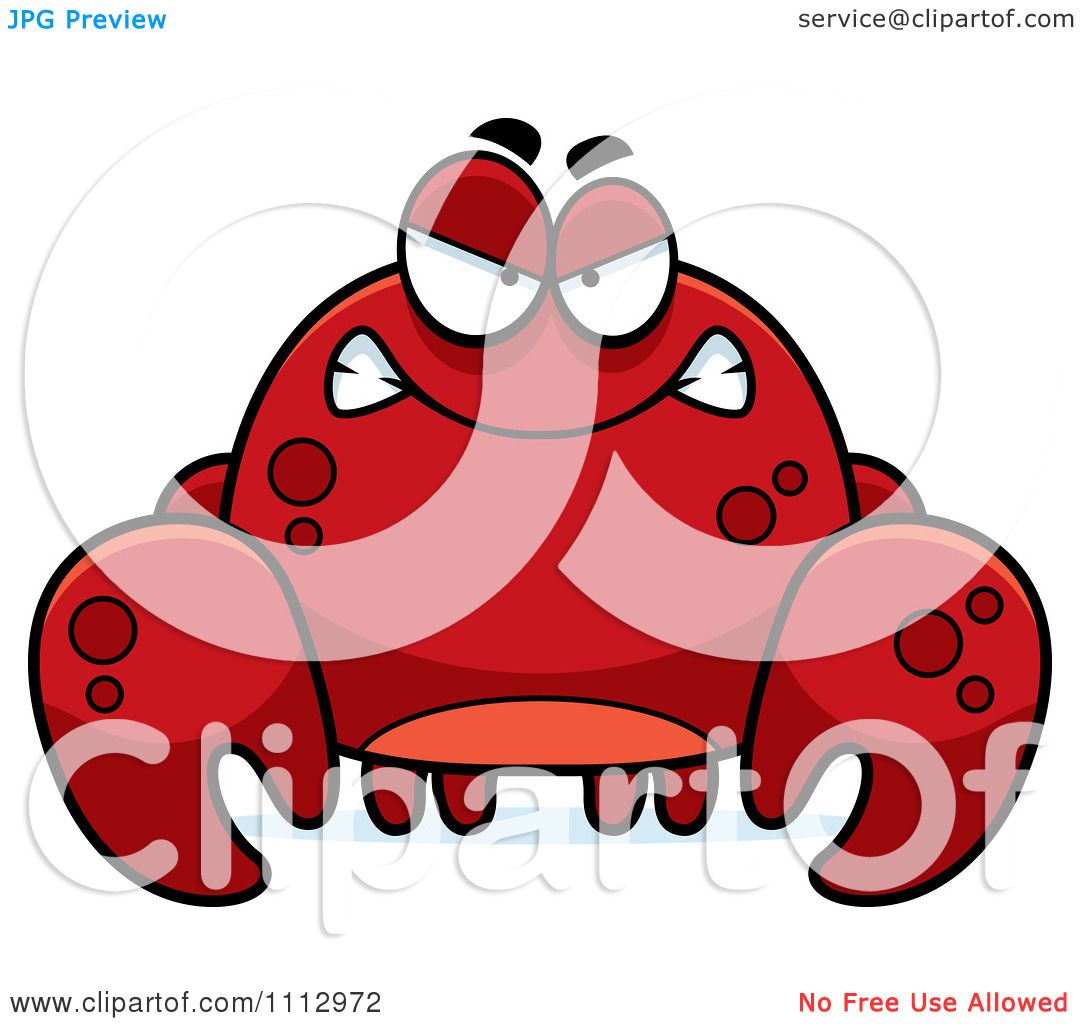 1080x1024 Clipart Angry Mean Crab