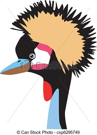 339x470 Japanese Crowned Crane Eps Vectors