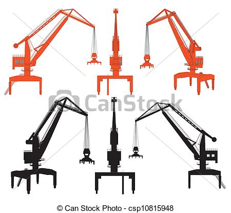 450x414 Shipyard Crane Vector Eps Vector
