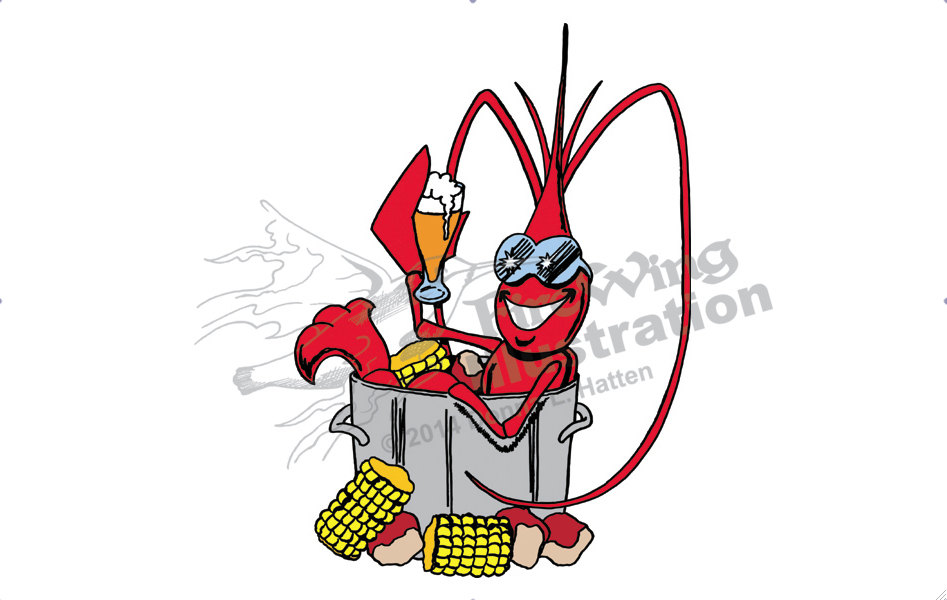 947x600 Crawfish Clip Art Clipart Collection