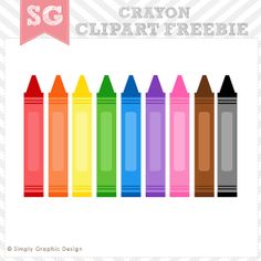 236x236 Free Crayon Clipart From Wendy Candler's Digital Classroom Clipart