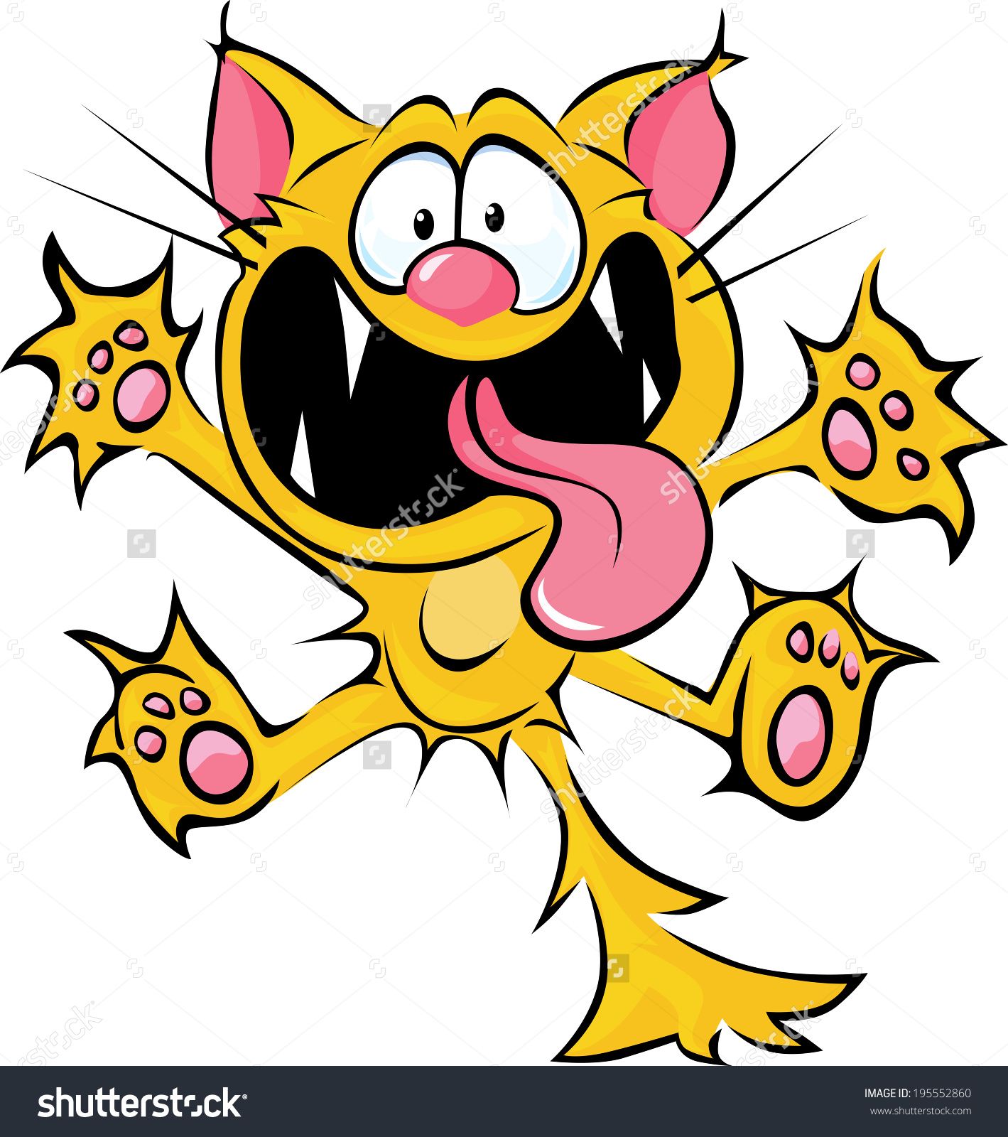 1419x1600 Crazy Cat Stock Vectors Amp Vector Clip Art Shutterstock