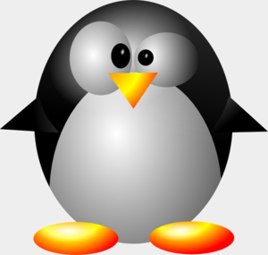300x285 Crazy Penguin Clip Art