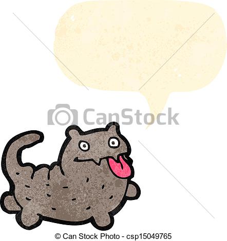 442x470 Crazy Cartoon Cat Clip Art Vector