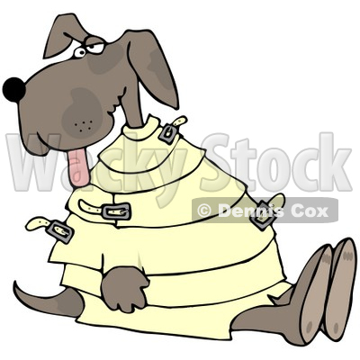 400x400 Royalty Free (Rf) Clipart Illustration Of Crazy Dog In