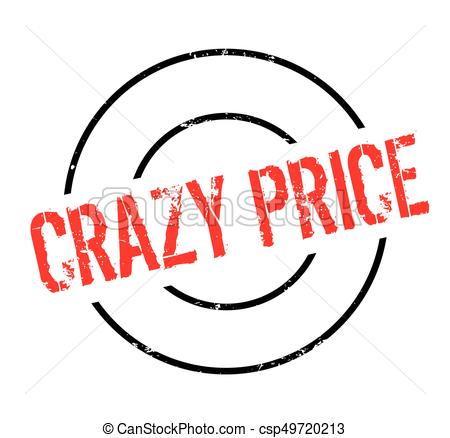 450x438 Crazy Price Rubber Stamp. Grunge Design With Dust Scratches
