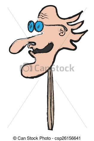 315x470 Doodle Style Crazy Theater Masks Drawing