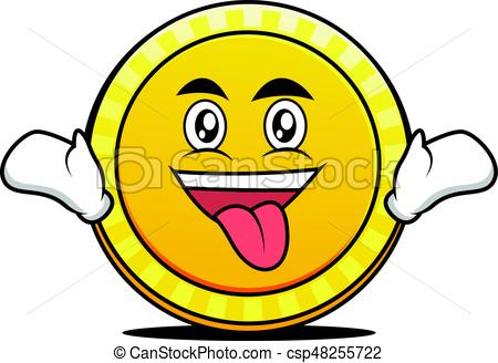 450x328 Crazy Face Clip Art Crazy Face Coin Cartoon Collection Vector