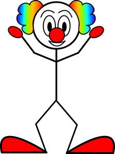 224x300 I'M Down With The Clown Crazy Woman Clip Art
