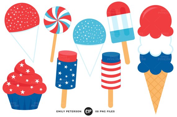570x379 4th Of July Clip Art, Ice Cream Clipart, Summer Clip Art