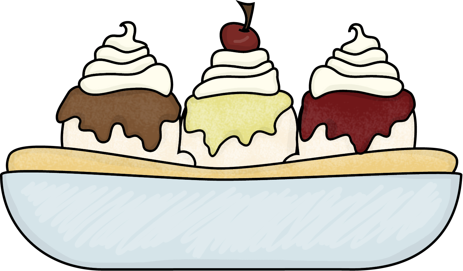 1483x867 Ice Cream Sundae Clip Art Black And White Free 2