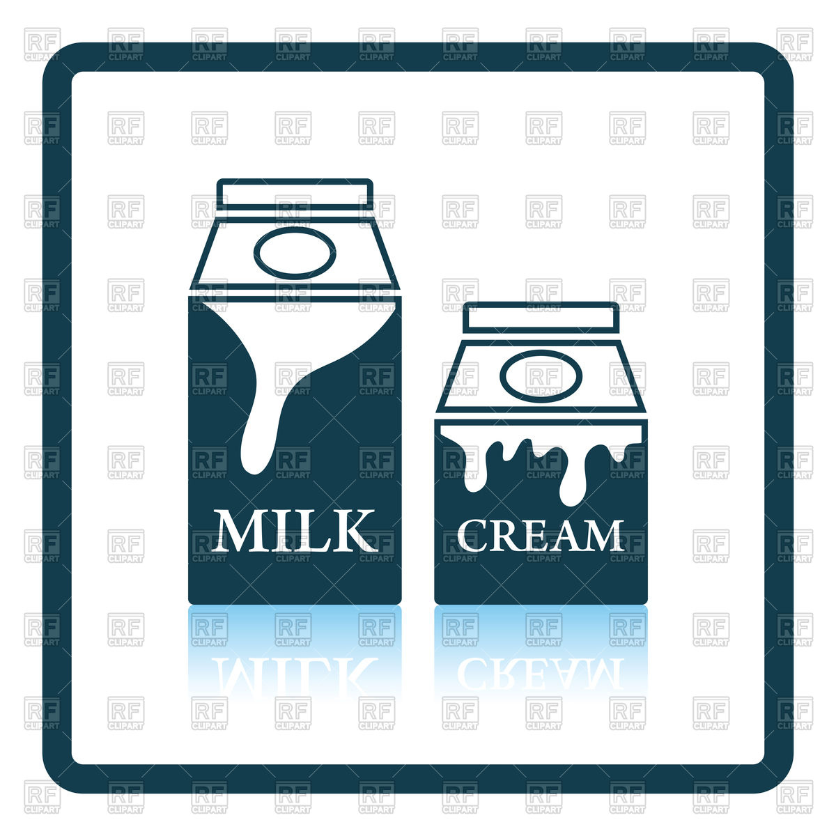 1200x1200 Milk And Cream Container Icon Royalty Free Vector Clip Art Image