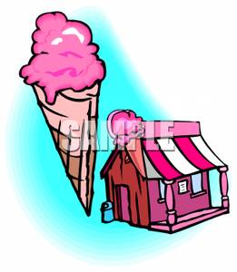 261x300 Clip Art Image An Ice Cream Shoppe