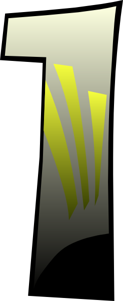 246x598 Day Number 1 Clipart