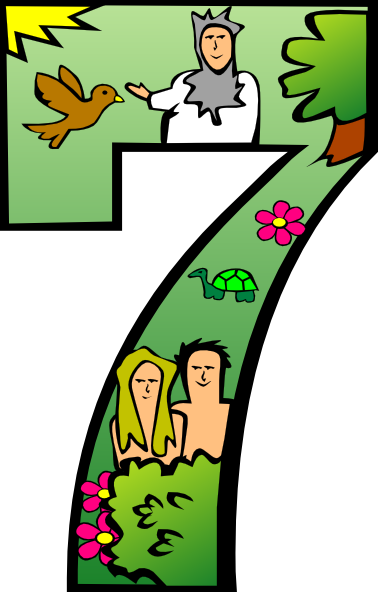 378x592 Creation Day 7 Number Clip Art