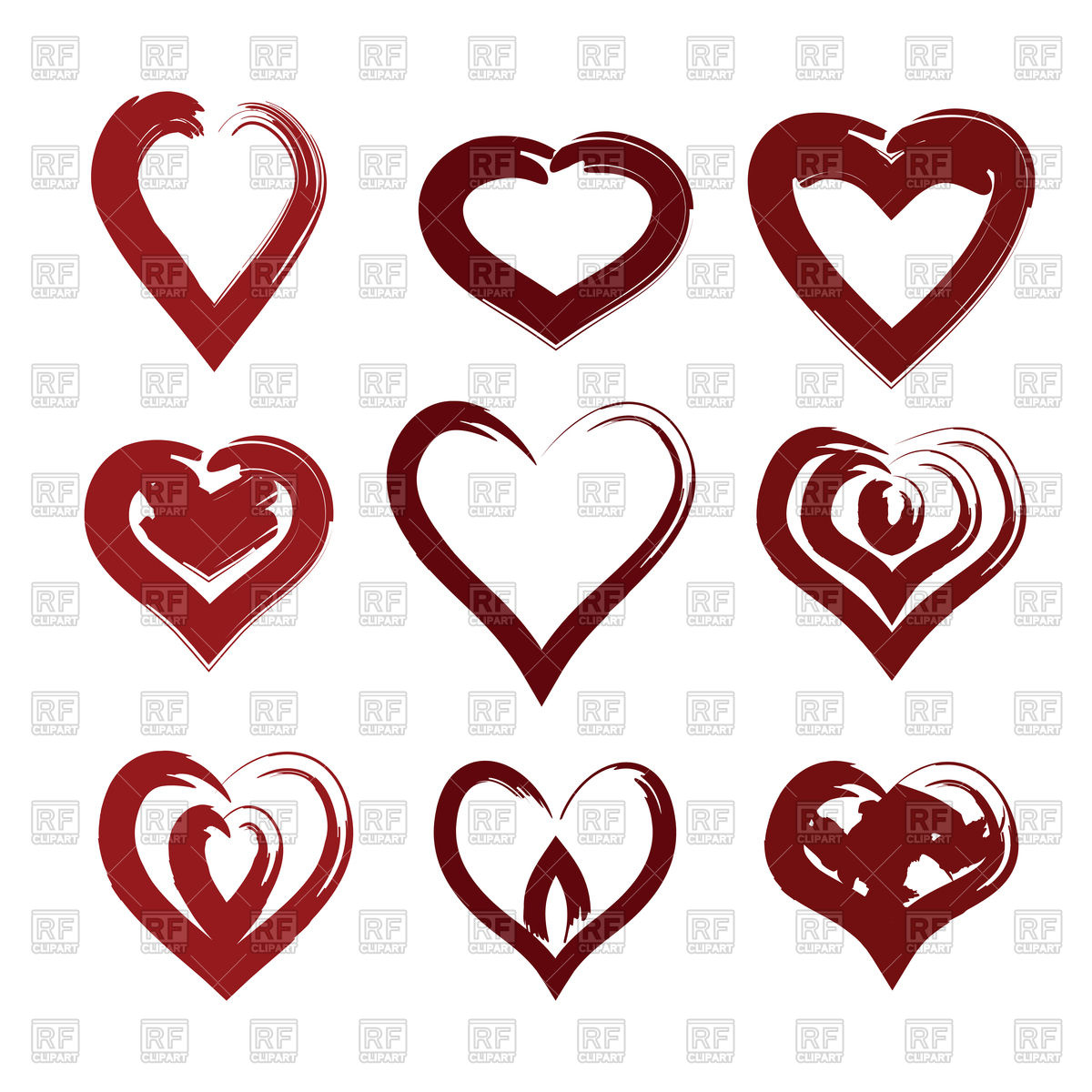 1200x1200 Creative Heart Symbol Royalty Free Vector Clip Art Image