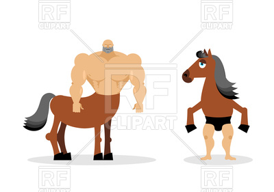 400x281 Centaur Mythical Creature. Half Horse Half Person. Royalty Free