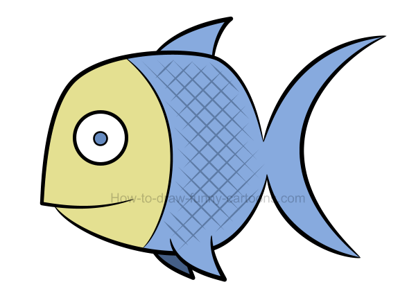 600x430 How To Draw A Fish Clip Art