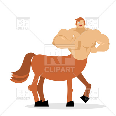 400x400 Centaur Mythical Creature Royalty Free Vector Clip Art Image