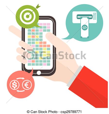 450x470 Mobile Money Transfer Goal Exchange Currency Concept
