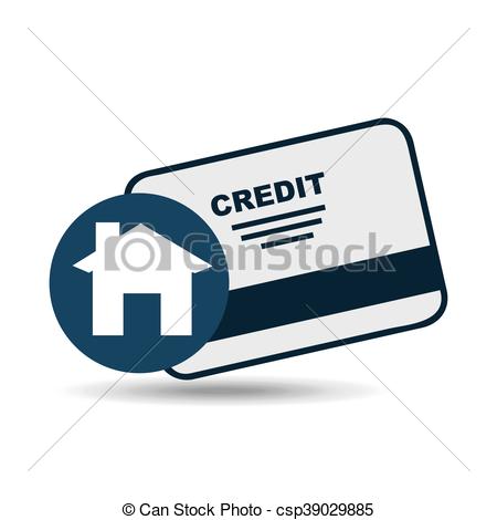 450x470 Shopping Goods With Credit Card Icon, Vector Illustration Vector