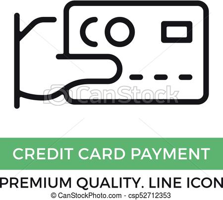 450x403 Vector Credit Card Payment Icon. Hand Holding Credit Card