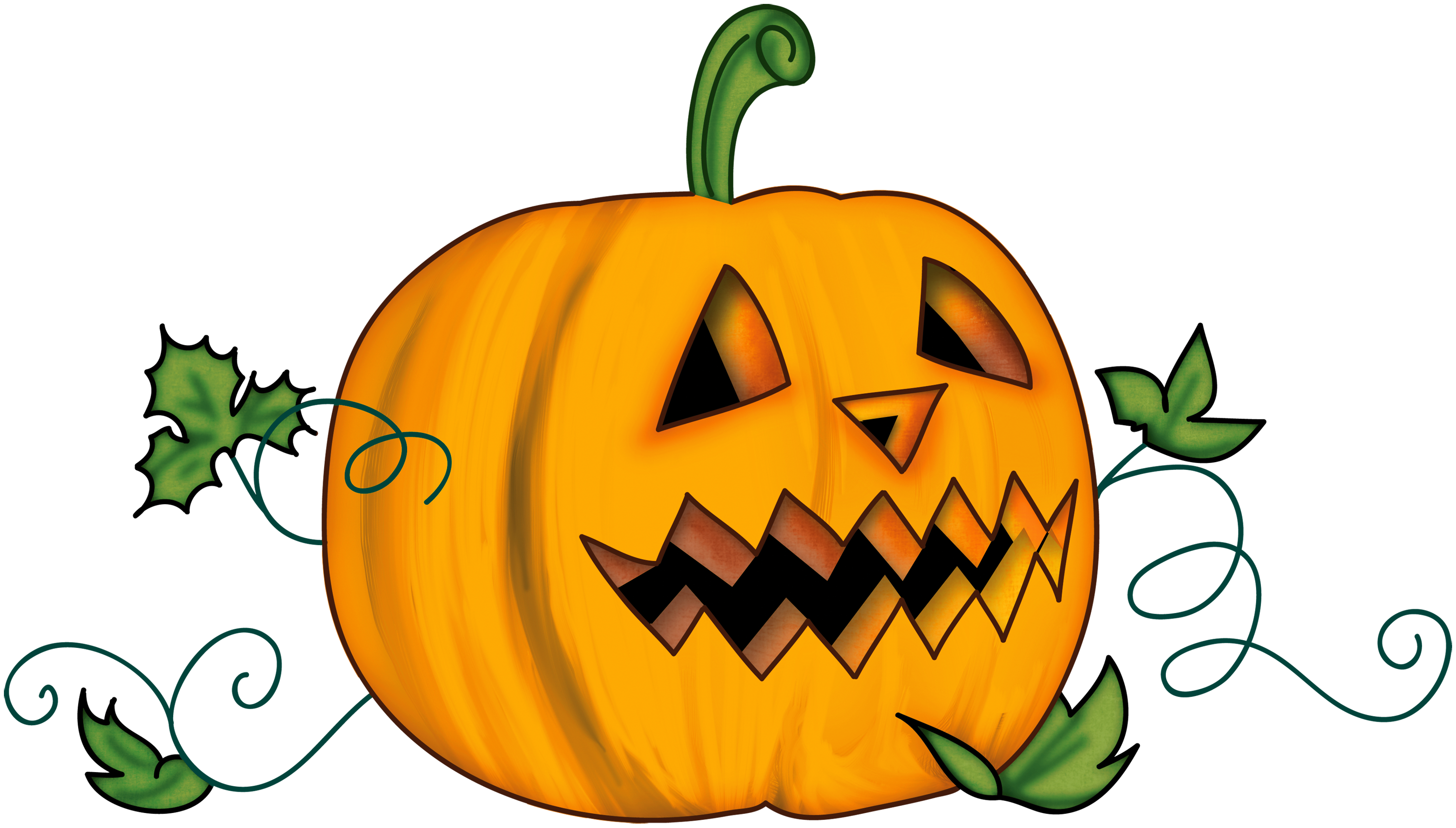 3000x1706 Transparent Halloween Clipart Halloween Pumpkin Clip Art Fall