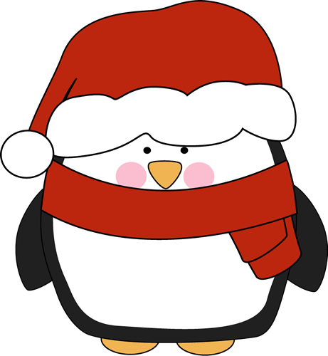 461x500 Cheek Clipart Penguin In Santa Hat