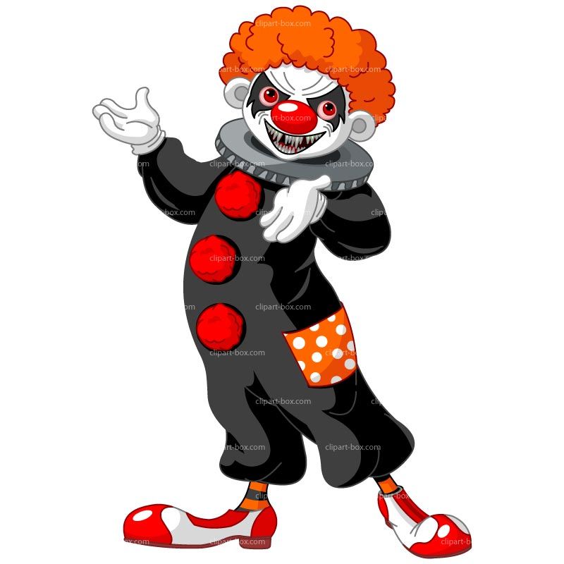 800x800 Clipart Evil Clown Royalty Free Vector Design