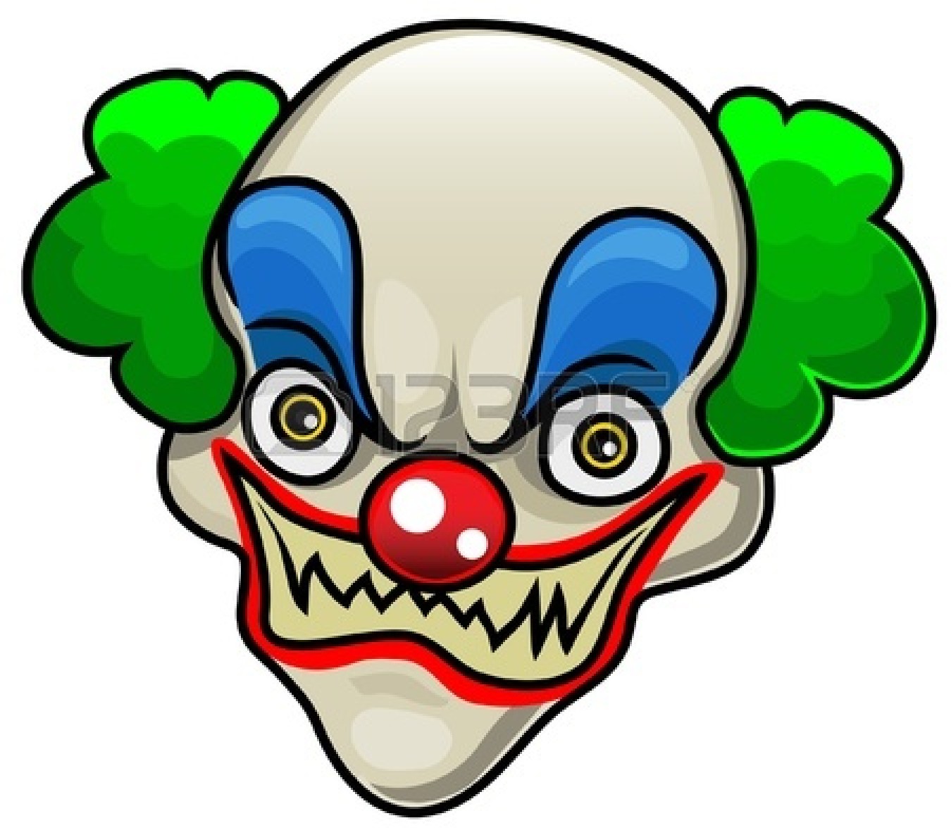 1350x1179 Creepy Circus Clipart