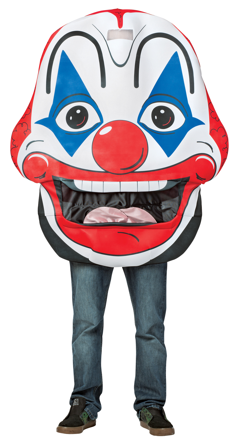 962x1800 Unisex Mens Womens Creepy Clown Mouth Head Adult Costume Halloween