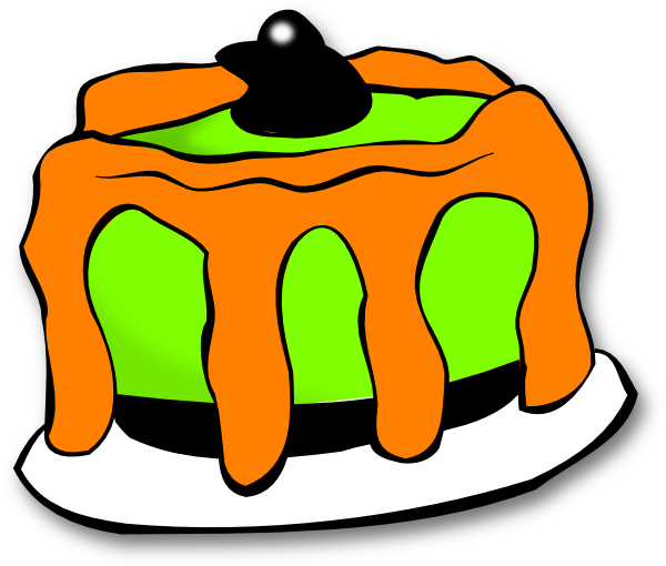 600x510 Halloween Cake Clip Art
