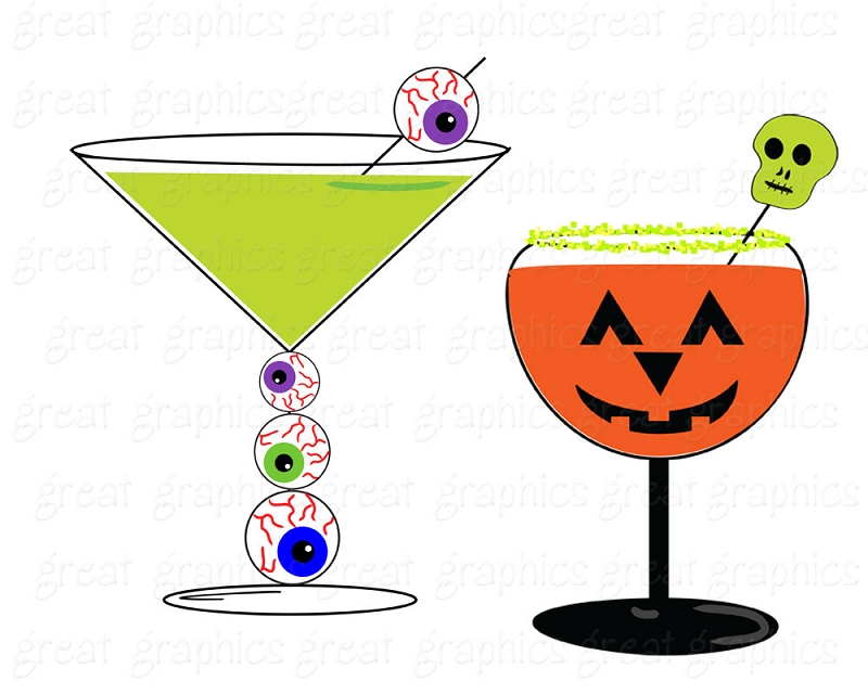 800x640 Halloween Clipart Martini